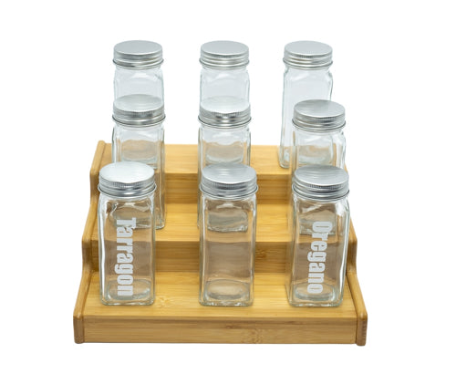 Glass Spice Jar Square with Shaker
