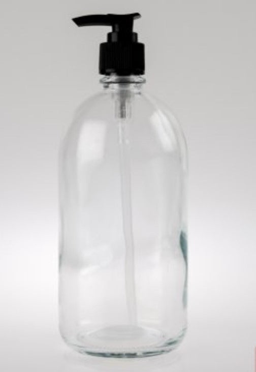 500ml Clear Glass Dispenser Bottle