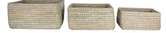 Grass Storage Baskets - Set of 3