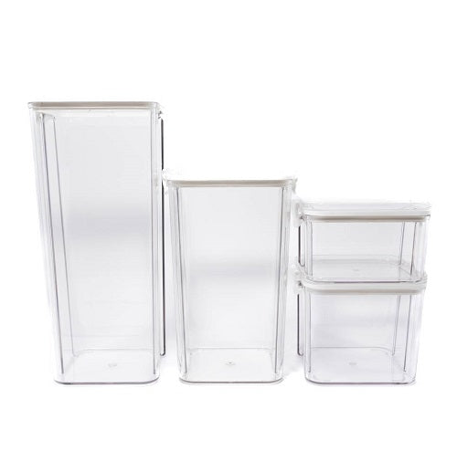 Clasp Lock Food Storage Pantry Container - Set of 4