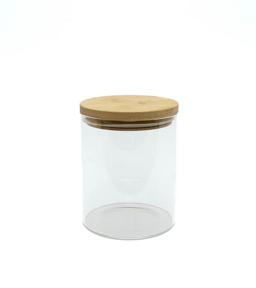 Glass Storage Jar with Bamboo Lid - 750ml