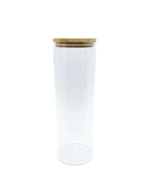 Glass Storage Jar with Bamboo Lid - 2 litre
