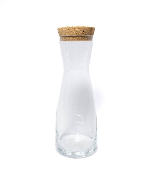 Glass Carafe with Cork Lid