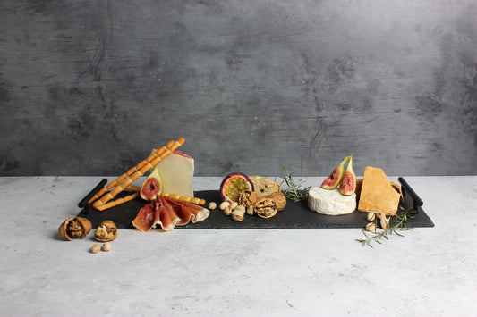 Gabel & Teller Slate Serving Platter with Cheese Knife Gift Set