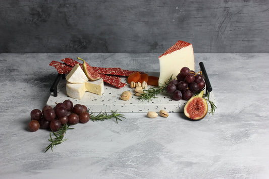 Gabel & Teller Terrazzo Serving Platter and Cheese Knife Gift Set